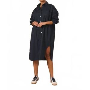 NEW GARANCE PARIS salvador midi shirt dress in black